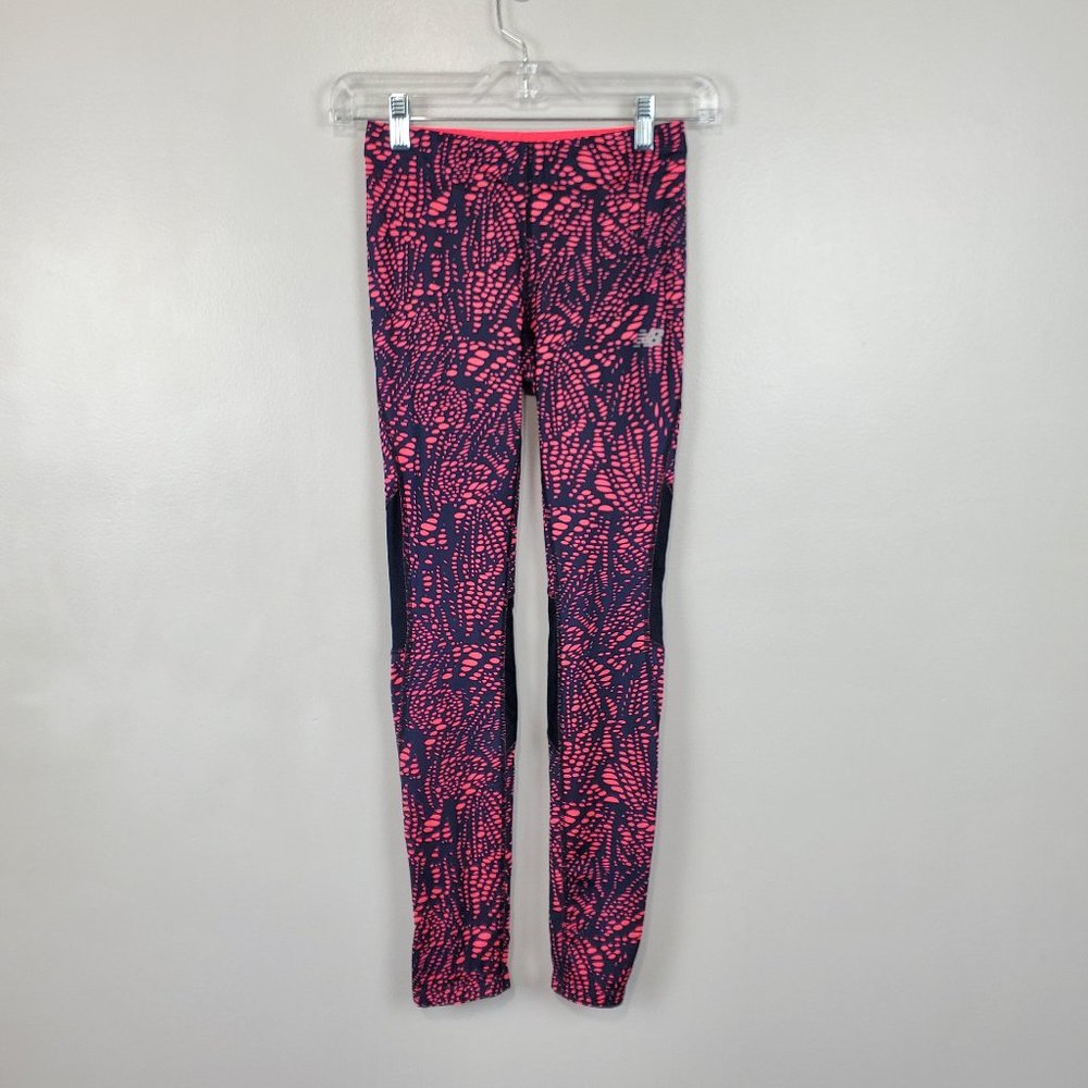 New Balance Activewear Athletic Reflective Running Strips Leggings Size XS